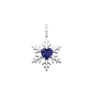 Pendentif Flocons d'Amour Iolite Coeur en Or Blanc