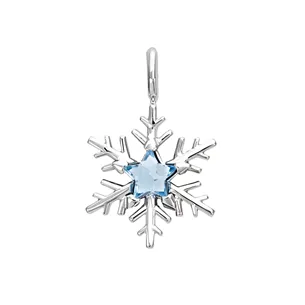 Pendentif Flocons d'Amour Topaze Star en Or Blanc