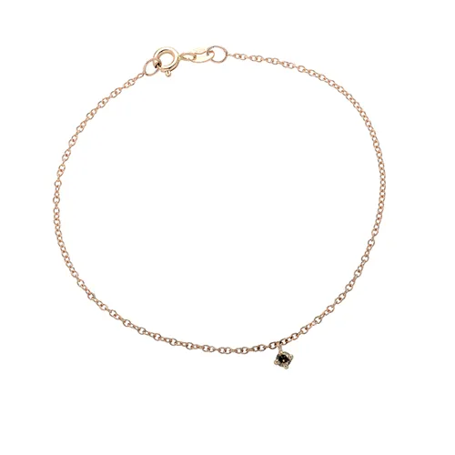 Bracelet La Délicatesse Diamant Cognac 0.06ct en Or Rose 750 mill. 17.5cm