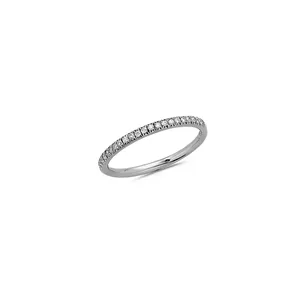 Alliance La Délicatesse Demi-Tour Diamants 0.14ct en Or Blanc 750 mill. 