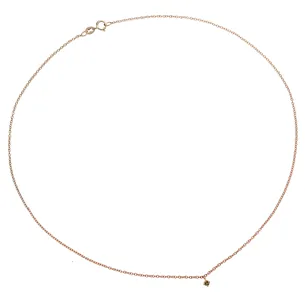 Collier La Délicatesse Diamant Cognac 0.06ct en Or Rose 750 mill. 40cm