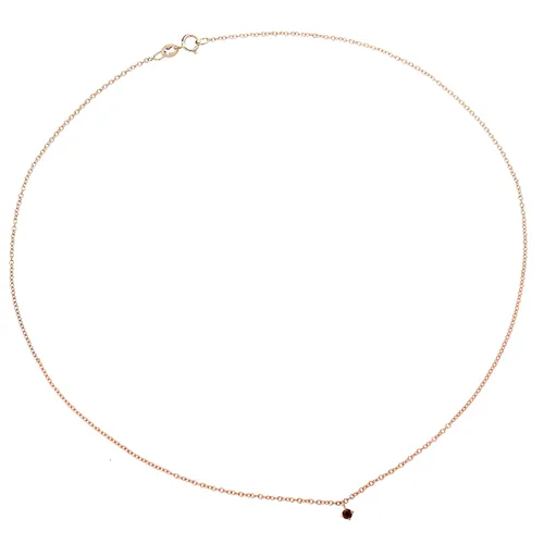 Collier La Délicatesse Tourmaline Rose 0.06ct en Or Rose 750 mill. 40cm