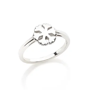 Bague Flocons d'Amour 8mm en Argent