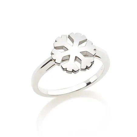 Bague Flocons d'Amour 10mm en Argent