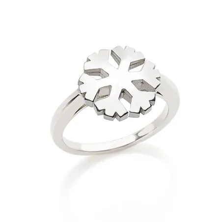 Bague Flocons d'Amour 12mm en Argent