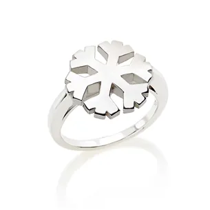 Bague Flocons d'Amour 14mm en Argent