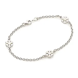 Bracelet Flocons d'Amour 8mm en Argent