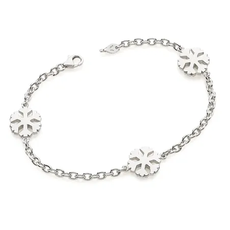 Bracelet Flocons d'Amour 12mm en Argent