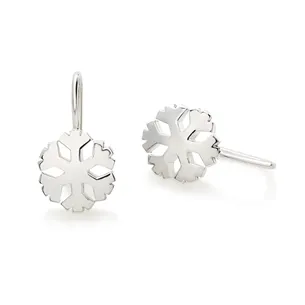 Dormeuse Flocons d'Amour 12mm en Argent