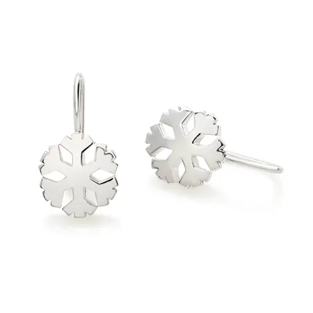 Dormeuse Flocons d'Amour 12mm en Argent