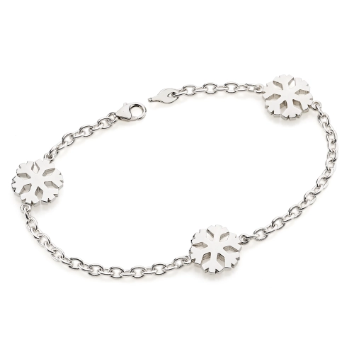 Bracelet Flocons Argent 14mm