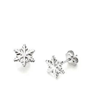 Boucles d'Oreilles Flocons d'Amour en Or 