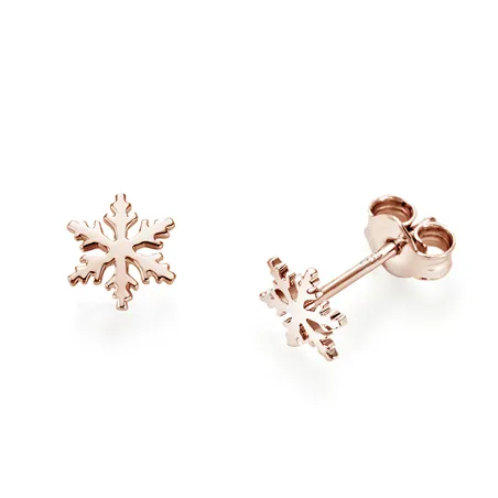 Boucles d'Oreilles Flocons d'Amour en Or 