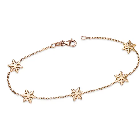 Bracelet Flocons d Amour en Or 