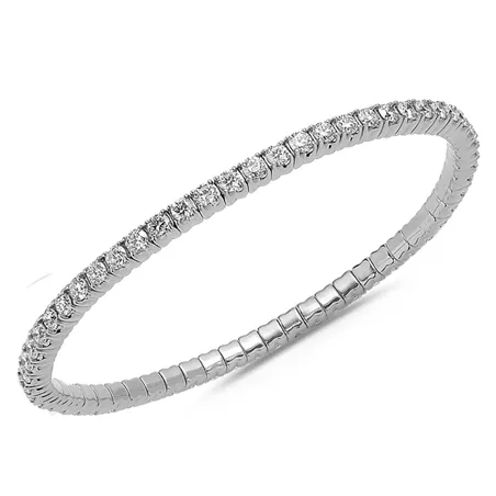 Bracelet Extensible Diamants 4.65ct en Or 