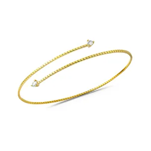 Bracelet Flexible Diamants 0.20ct en Or 