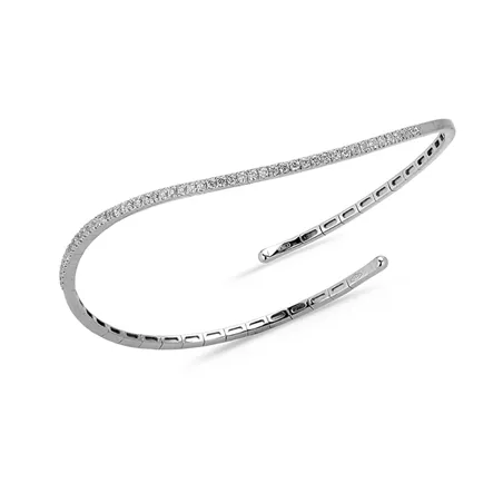 Bracelet Flexible Diamants 0.45ct en Or