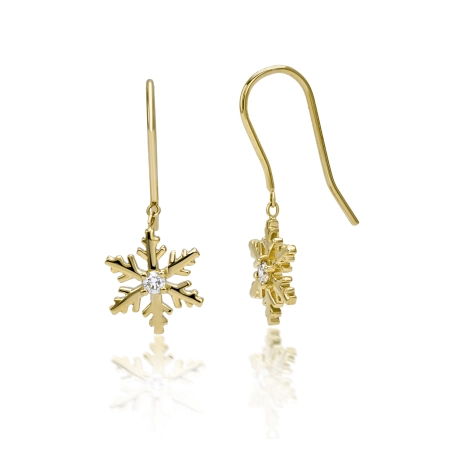 Boucle d'Oreilles Flocons d'Amour