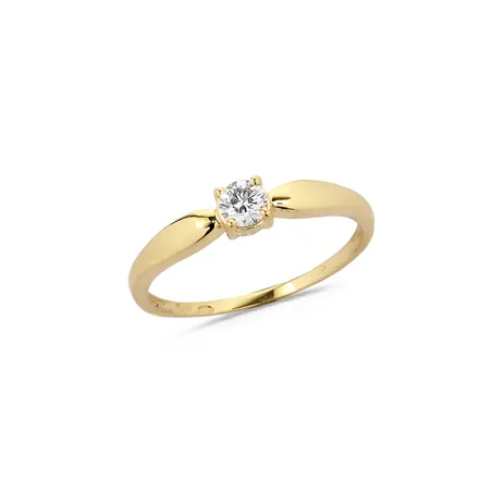 Bague Solitaire Diamant en Or 