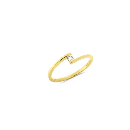 Bague Solitaire Diamant en Or 