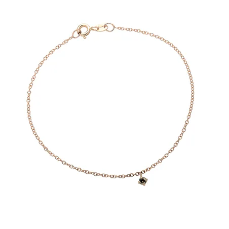 Bracelet La Délicatesse Diamant Cognac 0.06ct en Or Rose 750 mill. 17.5cm