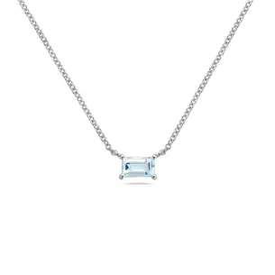 Collier La Délicatesse Topaze 0.33ct en Or Blanc 750 mill.