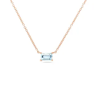 Collier La Délicatesse Topaze 0.33ct en Or Rose 750 mill.