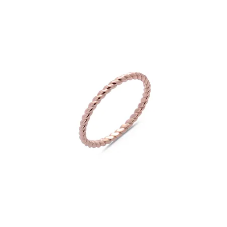 Bague La Délicatesse Torsade en Or Blanc 750 mill. 