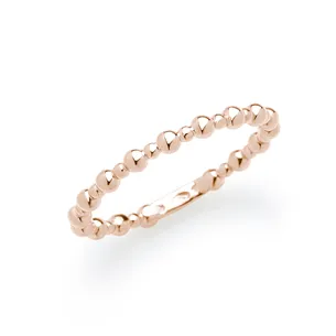 Bague La Délicatesse Perlée en Or Jaune 750 mill.  2