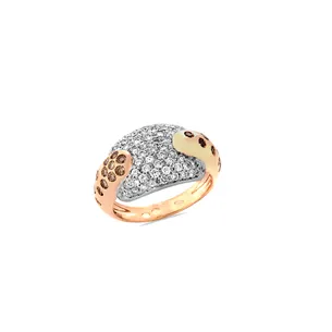 Bague Diamants Or Bicolore