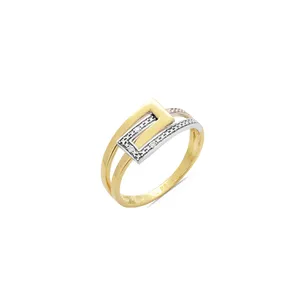 Bague Diamants en Or Bicolore