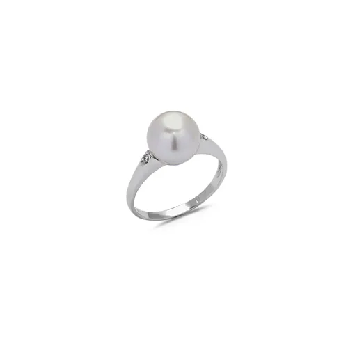 Bague Perle de Chineet Diamants en Or