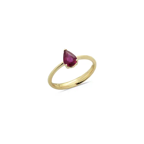 Bague Rubis Poire en Or 