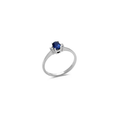 Bague Saphir et Diamants en Or 