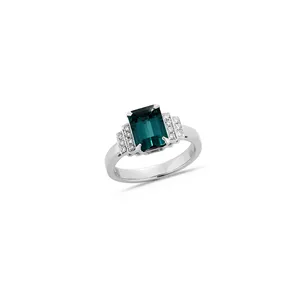 Bague Indicolite et Diamants en Or