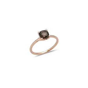 Bague Quartz Fumé en Or