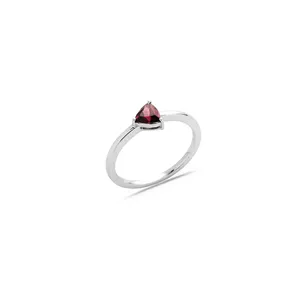 Bague Rhodolite Trillon en Or