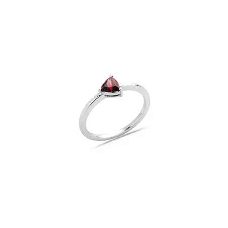 Bague Rhodolite Trillon en Or