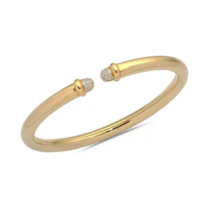 Bracelet Jonc Diamantsen Or