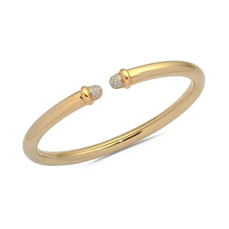 Bracelet Jonc Diamantsen Or