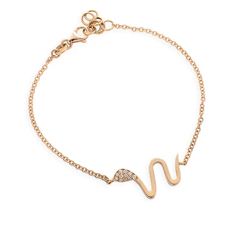 Bracelet Serpent Diamants en Or