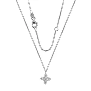 Collier Diamants en Or Blanc 