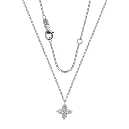 Collier Diamants en Or Blanc 