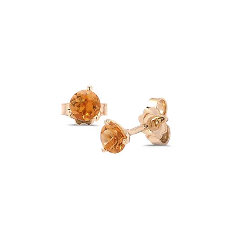 Boucles d'Oreilles Citrines Or Jaune 