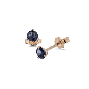 Boucles d'Oreilles Saphirs Or jaune 