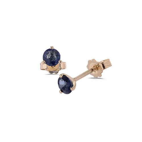 Boucles d'Oreilles Saphirs Or jaune 