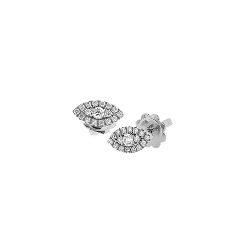 Boucles d'Oreilles Diamantsen Or Blanc 