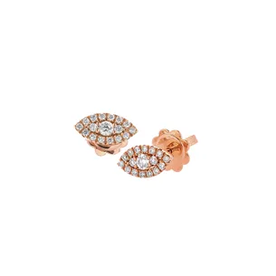 Boucles d'Oreilles Diamantsen Or Blanc  2