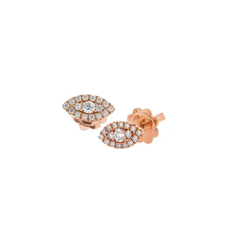 Boucles d'Oreilles Diamantsen Or Blanc 
