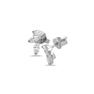 Boucles d'Oreilles Diamants en Or Jaune  2